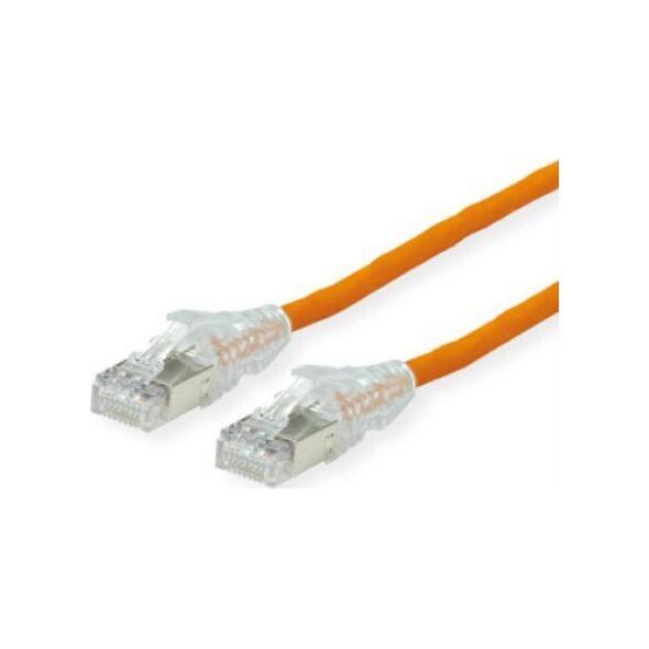 DTWYLER DTWYLER Patchkabel Kat.6A (klasa EA) S/FTP, CU 7702 flex LSOH, AMP v2, pomarańczowy, 2 m