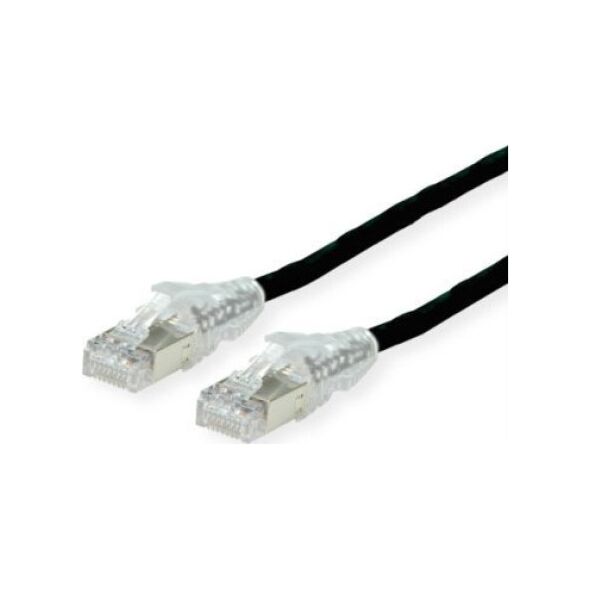 DTWYLER Kabel krosowy DTWYLER kat. 6A (klasa EA) S/FTP, CU 7702 flex LSOH, AMP v2, czarny, 20 m