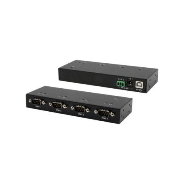 Exsys EXSYS EX-13074HM USB 2.0 do 4 portów szeregowych RS-232 metalowa obudowa chipset FTDI