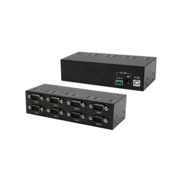 Exsys EXSYS EX-13078HM USB 2.0 do 8 portów szeregowych RS-232 metalowa obudowa chipset FTDI