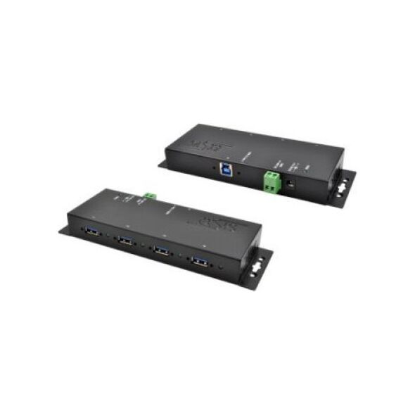 Exsys EXSYS EX-1183HMVS-2 4 portowy metalowy HUB USB 3.2 Gen1 z ochroną przeciwprzepięciową ESD 15KV