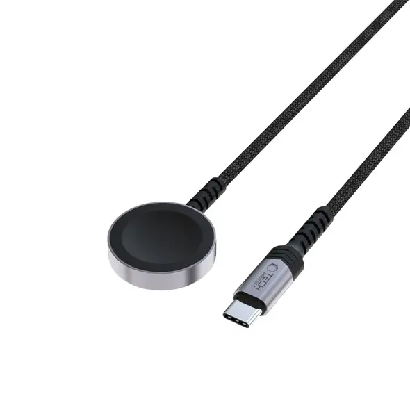 Tech-Protect MC01 Ultraboost Magnetic Charger USB-C Cable 120cm Apple Watch Black