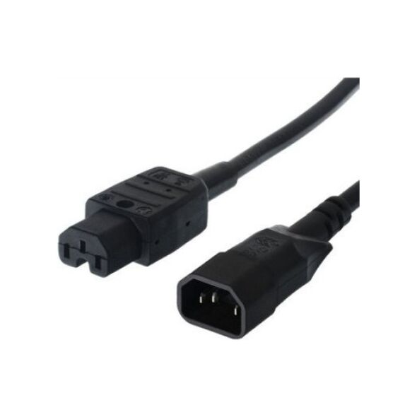 Kabel zasilający Bachmann Przewód zasilający BACHMANN, złącze męskie zimnego urządzenia do złącza żeńskiego gorącego urządzenia, IEC320 C14/C15, 1 m