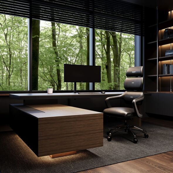 Krzesło biurowe Diablo Fotel gabinetowy Diablo V-Modular, Carbon Black