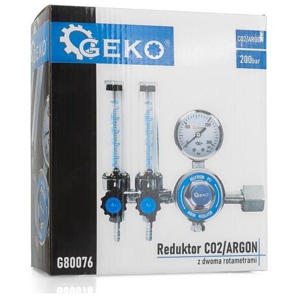 Geko Reduktor CO2/ARGON z dwoma rotametrami (10)