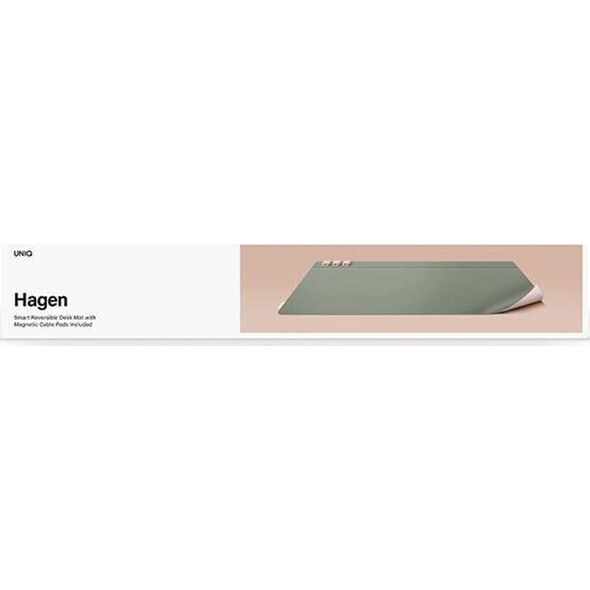 Uniq UNIQ Hagen dwustronna magnetyczna podkładka na biurko różowo-zielony/blush pink-mist green