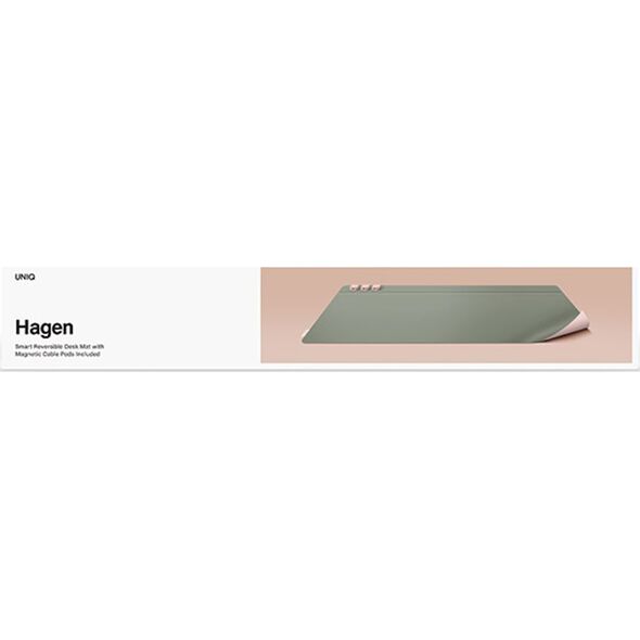 Uniq UNIQ Hagen dwustronna magnetyczna podkładka na biurko różowo-zielony/blush pink-mist green