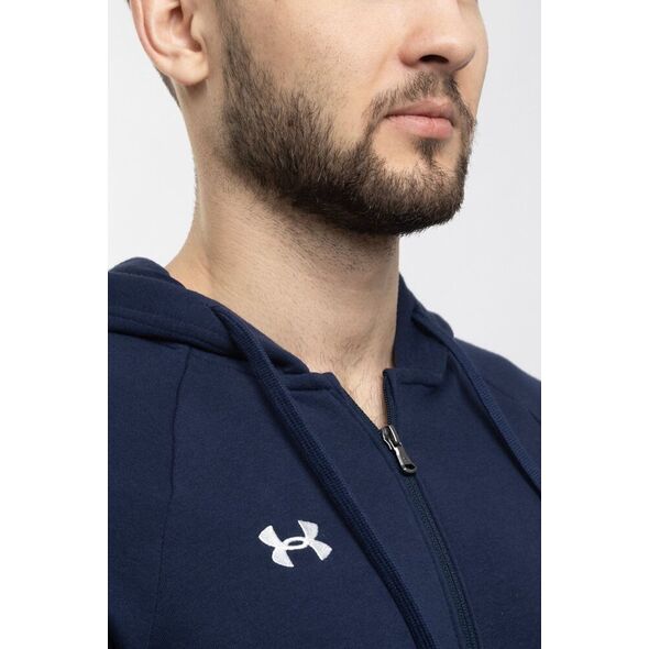 Under Armour Bluza męska Under Armour Rival Fleece FZ Hoodie granatowa 1379767 410 L