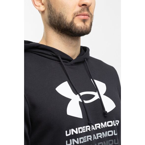 Under Armour Bluza męska Under Armour UA Rival Terry Graphic Hoodie czarna 1386047 001 M