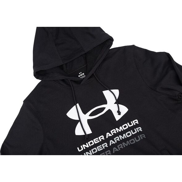 Under Armour Bluza męska Under Armour UA Rival Terry Graphic Hoodie czarna 1386047 001 M