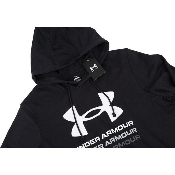 Under Armour Bluza męska Under Armour UA Rival Terry Graphic Hoodie czarna 1386047 001 M