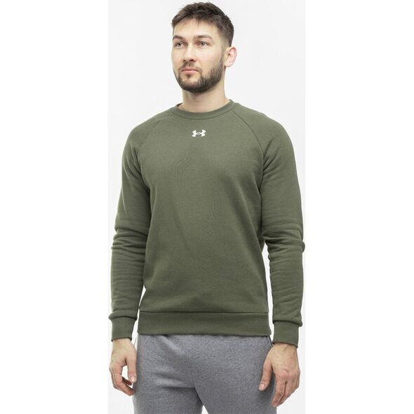 Under Armour Bluza męska Under Armour Rival Fleece Crew khaki 1379755 390 M