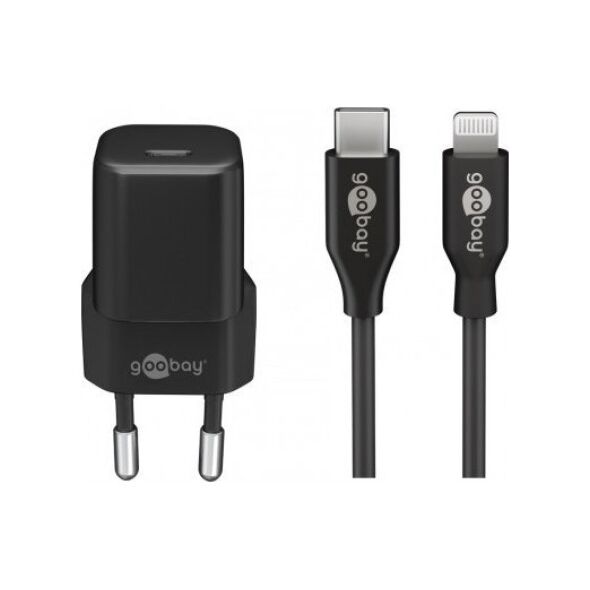 Ładowarka Goobay Zestaw do ładowania Lightning/USB-C PD (30 W)