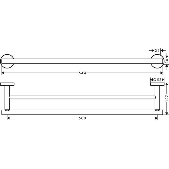 Hansgrohe Bathroom accessories set Hansgrohe Logis Universal 41727000
