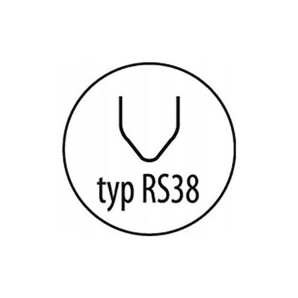 Dedra Zszywki do plastiku typ RS38, 0.8mm, V do narożników ,100szt