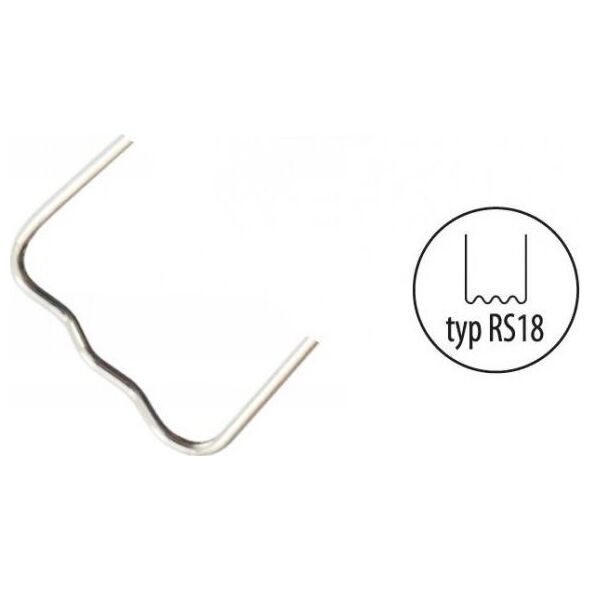 Dedra Zszywki do plastiku typ RS18, 0.8mm, mała fala,100szt