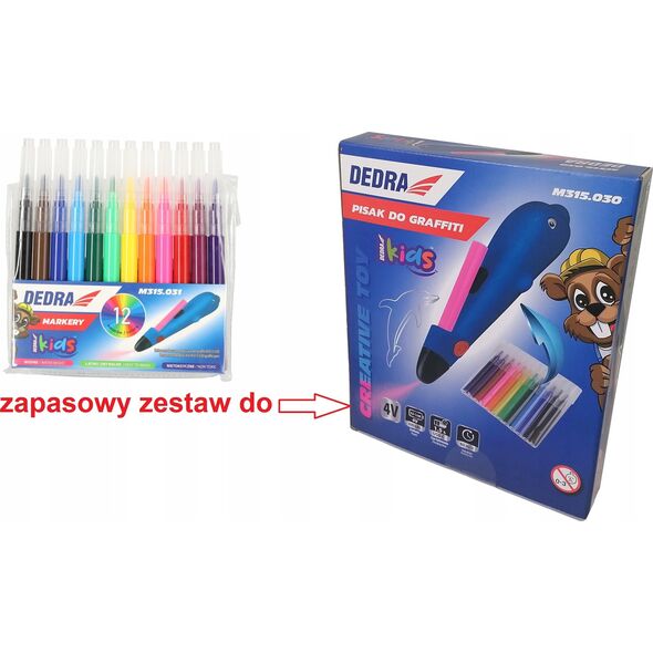 Dedra Wymienne markery zestaw 12szt, do M315.030