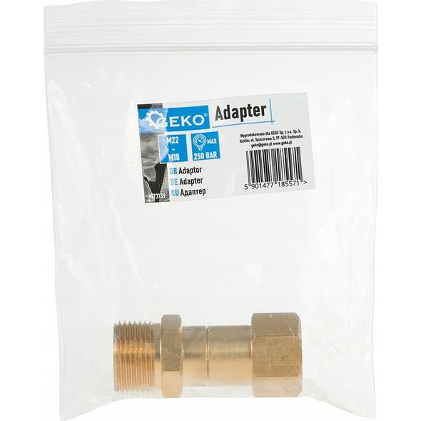 Geko Adapter z gwintu M22-M18 (150)