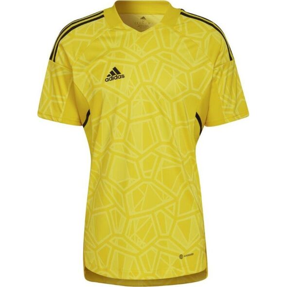 Adidas Koszulka męska adidas Condivo 22 Goalkeeper Jersey Short Sleeve żółta HF0138 S