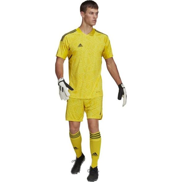 Adidas Koszulka męska adidas Condivo 22 Goalkeeper Jersey Short Sleeve żółta HF0138 S