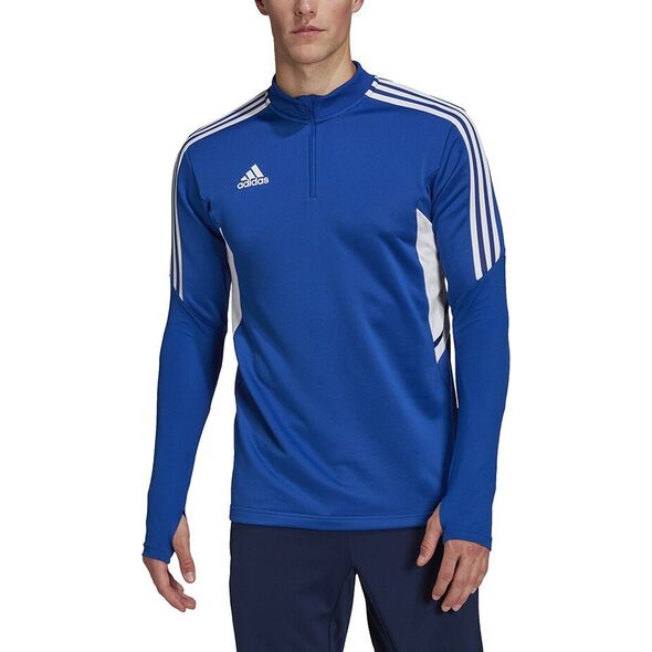 Adidas Bluza męska adidas Condivo 22 Training 1/2 zip niebiesko-biała HA6271 M