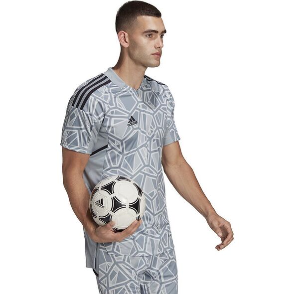 Adidas Koszulka męska Condivo 22 Goalkeeper Jersey Short Sleeve szara HB1622 L
