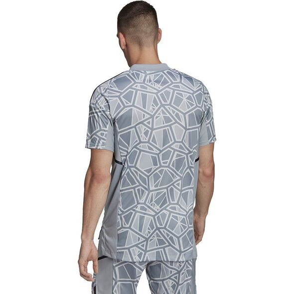 Adidas Koszulka męska Condivo 22 Goalkeeper Jersey Short Sleeve szara HB1622 L