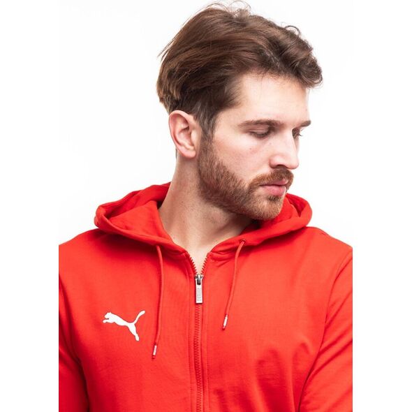 Puma Bluza męska Puma Team Goal Casuals Hooded czerwona 658595 01 XL