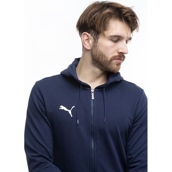 Puma Bluza męska Puma Team Goal Casuals Hooded granatowa 658595 06 S