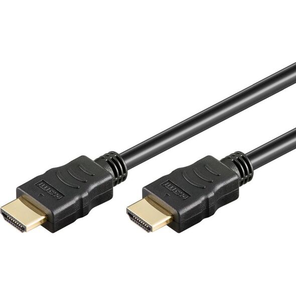 Kabel Goobay Goobay High Speed HDMI-Kabel mit Ethernet 4K vergoldet 2m schwarz Bulk