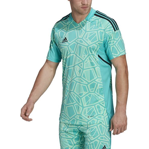 Adidas Koszulka męska Condivo 22 Goalkeeper Jersey Short Sleeve zielona HB1618 S