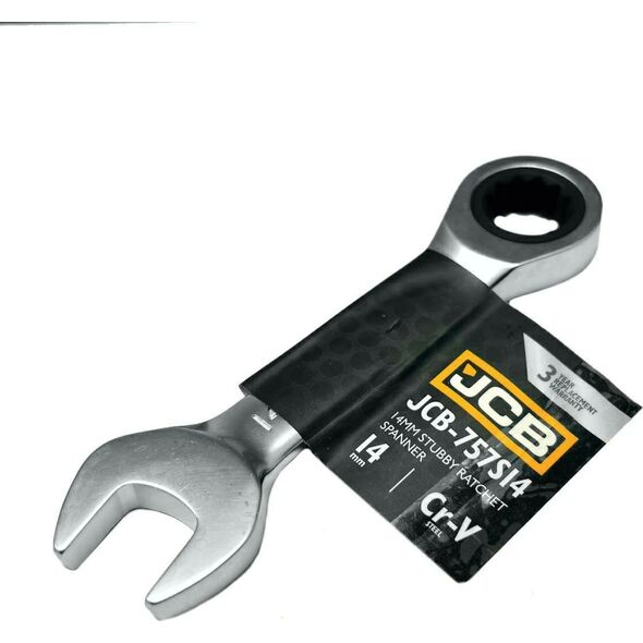 JCB JCB KLUCZ OCZKOWY Z GRZECHOTKĄ  KRÓTKI 14mm