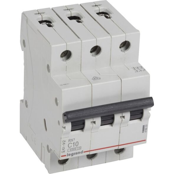 Legrand Automatic circuit breaker LEGRAND 419233 3P, 10 A, 6 kA C