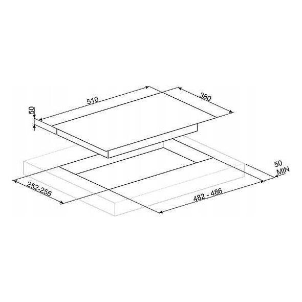 Płyta grzewcza Smeg Smeg gas hob PV632CNR
