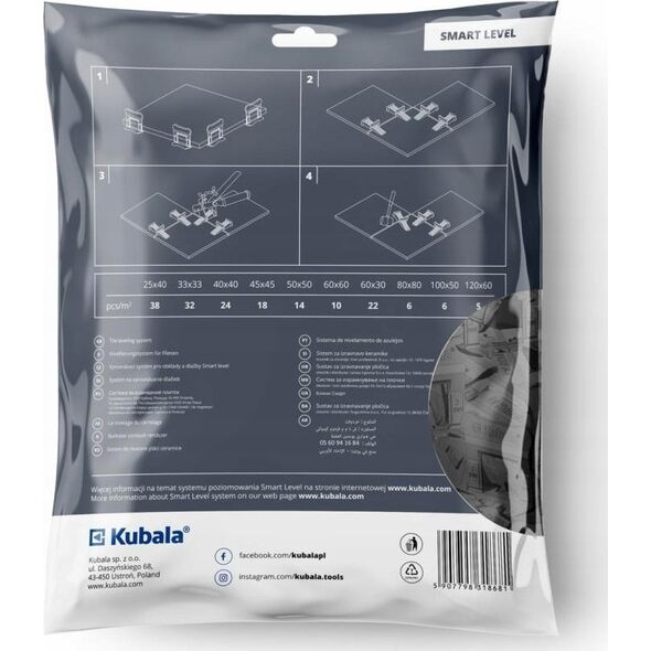 Kubala TILE ATTRACTOR 1.5mm KUBALA 100 pcs