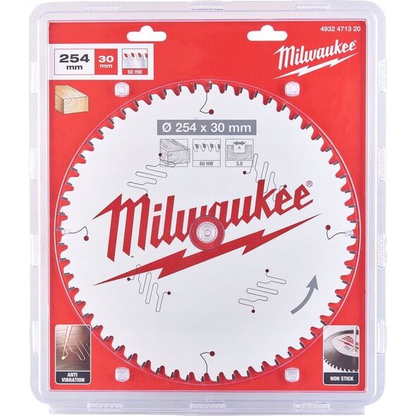 Milwaukee MILWAUKEE CIRCULAR SAW 254x30x3.0x60 with CSB