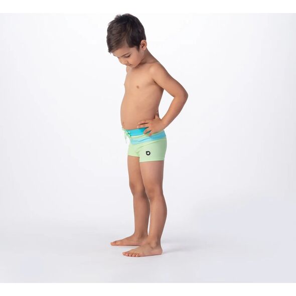 AquaWave Dziecięce bokserki kąpielowe Aquawave Tahu Kids paradise green/blue radiance rozmiar 134