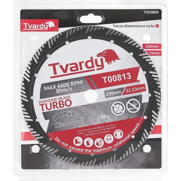 Tvardy Tarcza diamentowa Turbo 230x15x22.23mm (25)