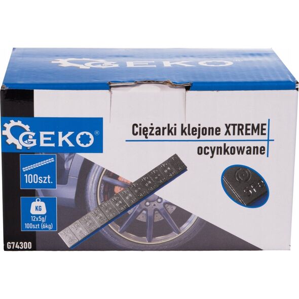 Geko Ciężarki klejone XTREME ocynkowane 12x5g – zestaw 100 pasków (6kg) (4)