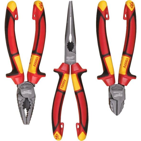 Milwaukee MILWAUKEE PLIERS SET 3 pcs. VDE