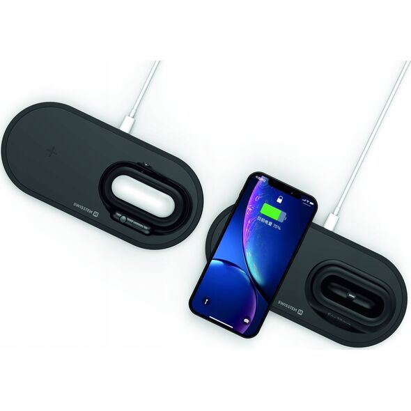 Ładowarka Sourcing Swissten 15W Wireless charger with USB-C 1.5m cable