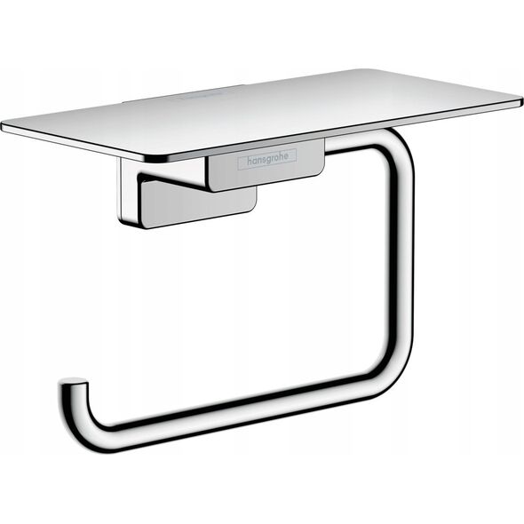 Hansgrohe Toilet paper holder with shelf Hansgrohe AddStoris 41772000, chrome