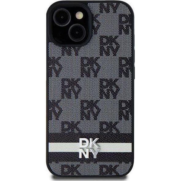 DKNY DKNY DKHCS24LPCPTSSK S24 Ultra S928 czarny/black hardcase Leather Checkered Mono Pattern & Printed Stripes