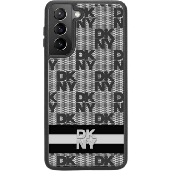 DKNY DKNY DKHCS24LPCPTSSK S24 Ultra S928 czarny/black hardcase Leather Checkered Mono Pattern & Printed Stripes
