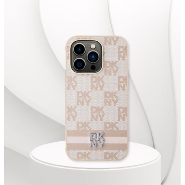 DKNY DKNY DKHCS24LPCPTSSK S24 Ultra S928 czarny/black hardcase Leather Checkered Mono Pattern & Printed Stripes