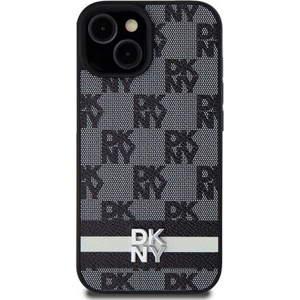DKNY DKNY DKHCS24LPCPTSSK S24 Ultra S928 czarny/black hardcase Leather Checkered Mono Pattern & Printed Stripes