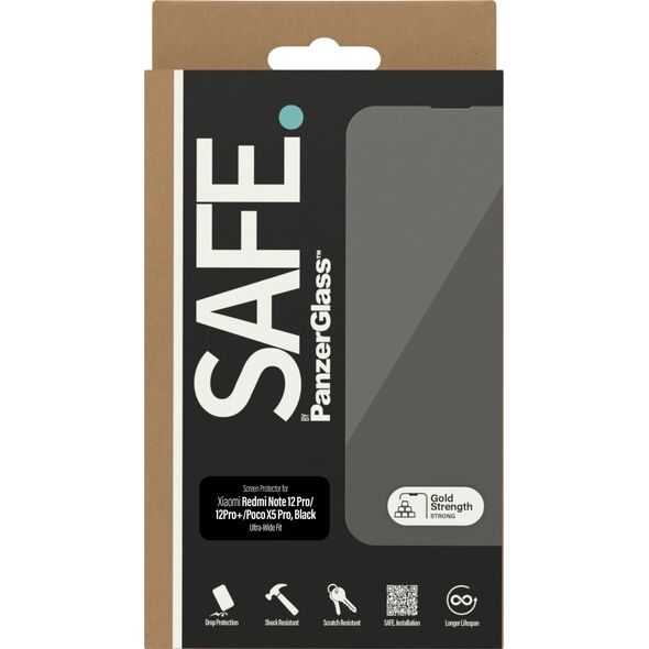 PanzerGlass SAFE by PanzerGlass Xiaomi Mi 12 Pro 5G / Poco X5 Pro / 12 Pro Plus 5G Screen Protection Ultra-Wide Fit black/black SAFE95345