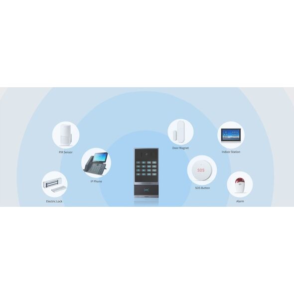 Telefon Fanvil Dzwonek do drzwi Fanvil i64 Czarny Aluminium