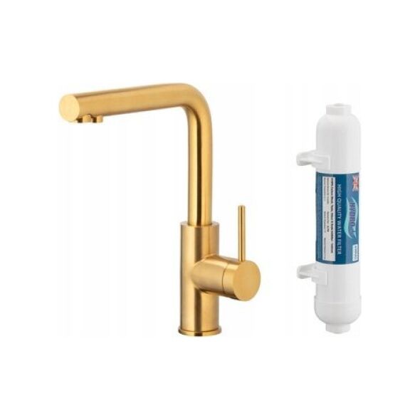 Bateria kuchenna KFA DUERO PURE BASIC BATERIA KUCHENNA Z FUNKCJĄ FILTRACJI WODY + FILTR HYDRO, BRUSHED GOLD