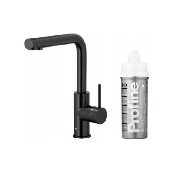 Bateria kuchenna KFA DUERO PURE BASIC BATERIA KUCHENNA Z FUNKCJĄ FILTRACJI WODY + ZESTAW FILTRUJĄCY PROFINE SILVER S, CZARNA
